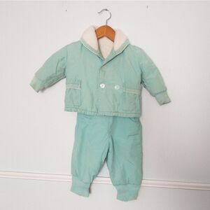 Vintage handmade baby Snowsuit 12mo